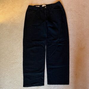 Universal Thread mid rise 90s baggy rinestone black jean